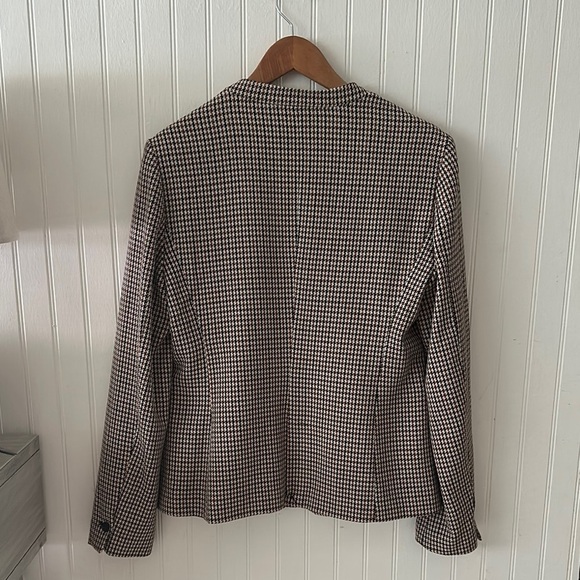 Premise Studio Neutral Colors Houndstooth Blazer sz 8 - Picture 11 of 14